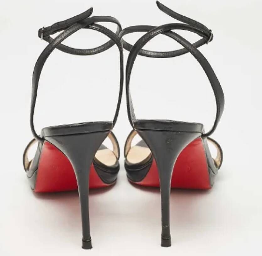 Christian Louboutin Pre-owned Leather sandals Black Dames