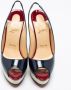 Christian Louboutin Pre-owned Leather sandals Blue Dames - Thumbnail 3