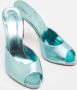 Christian Louboutin Pre-owned Leather sandals Blue Dames - Thumbnail 3