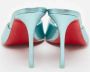 Christian Louboutin Pre-owned Leather sandals Blue Dames - Thumbnail 4