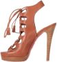 Christian Louboutin Pre-owned Leather sandals Brown Dames - Thumbnail 3