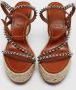 Christian Louboutin Pre-owned Leather sandals Brown Dames - Thumbnail 3