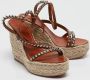 Christian Louboutin Pre-owned Leather sandals Brown Dames - Thumbnail 4