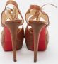 Christian Louboutin Pre-owned Leather sandals Brown Dames - Thumbnail 5