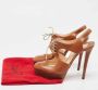 Christian Louboutin Pre-owned Leather sandals Brown Dames - Thumbnail 9