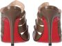 Christian Louboutin Pre-owned Leather sandals Brown Dames - Thumbnail 4