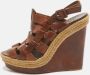 Christian Louboutin Pre-owned Leather sandals Brown Dames - Thumbnail 2