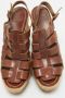 Christian Louboutin Pre-owned Leather sandals Brown Dames - Thumbnail 3