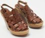 Christian Louboutin Pre-owned Leather sandals Brown Dames - Thumbnail 4