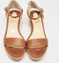 Christian Louboutin Pre-owned Leather sandals Brown Dames - Thumbnail 3