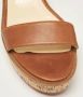 Christian Louboutin Pre-owned Leather sandals Brown Dames - Thumbnail 8