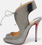 Christian Louboutin Pre-owned Leather sandals Gray Dames - Thumbnail 2