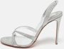 Christian Louboutin Pre-owned Leather sandals Gray Dames - Thumbnail 2