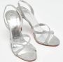 Christian Louboutin Pre-owned Leather sandals Gray Dames - Thumbnail 4