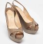 Christian Louboutin Pre-owned Leather sandals Gray Dames - Thumbnail 3