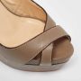 Christian Louboutin Pre-owned Leather sandals Gray Dames - Thumbnail 6