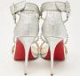 Christian Louboutin Pre-owned Leather sandals Gray Dames - Thumbnail 4