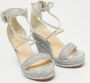 Christian Louboutin Pre-owned Leather sandals Gray Dames - Thumbnail 3