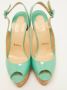 Christian Louboutin Pre-owned Leather sandals Green Dames - Thumbnail 2