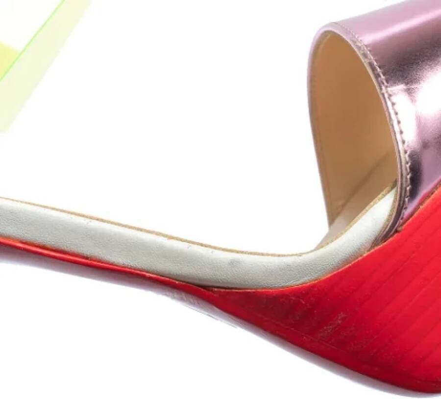 Christian Louboutin Pre-owned Leather sandals Multicolor Dames