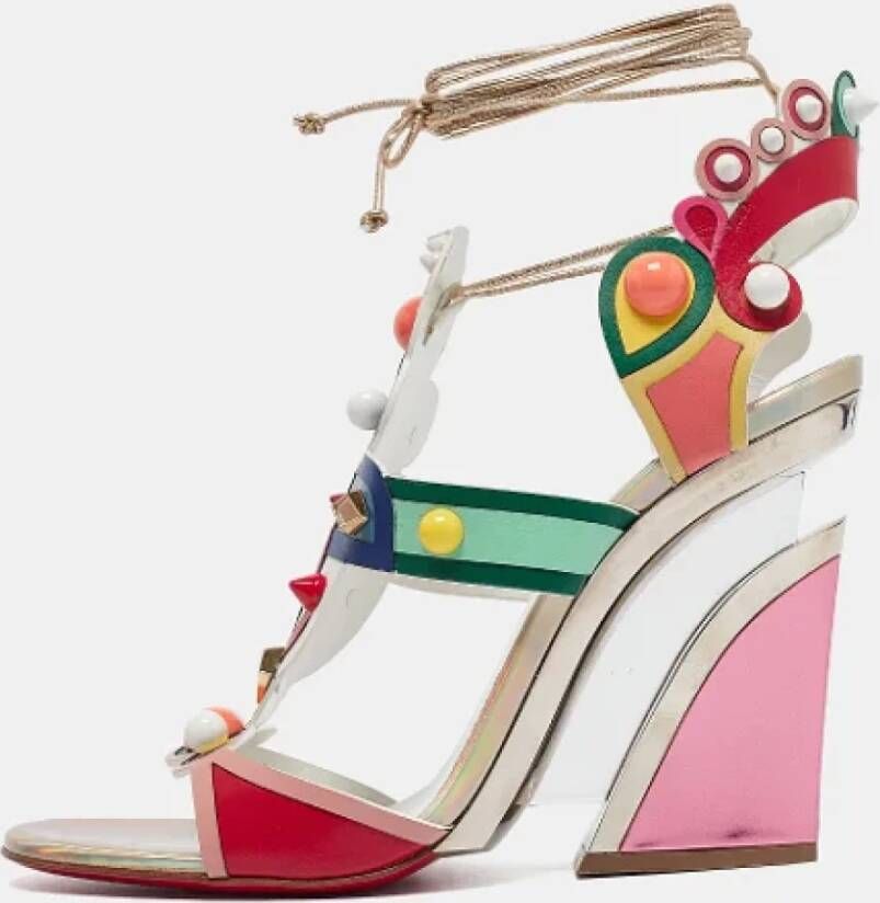 Christian Louboutin Pre-owned Leather sandals Multicolor Dames