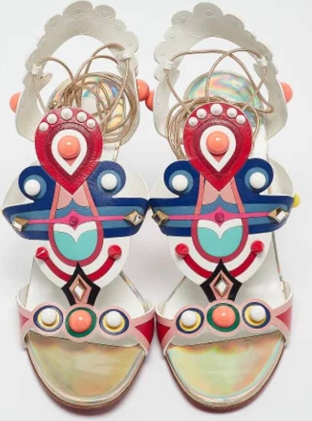 Christian Louboutin Pre-owned Leather sandals Multicolor Dames