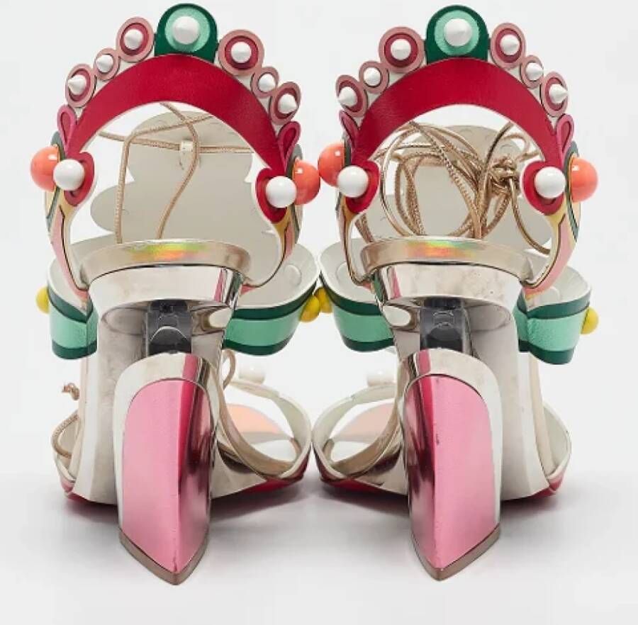 Christian Louboutin Pre-owned Leather sandals Multicolor Dames