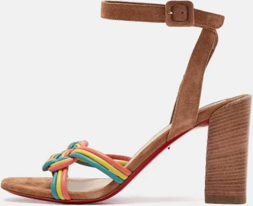 Christian Louboutin Pre-owned Leather sandals Multicolor Dames