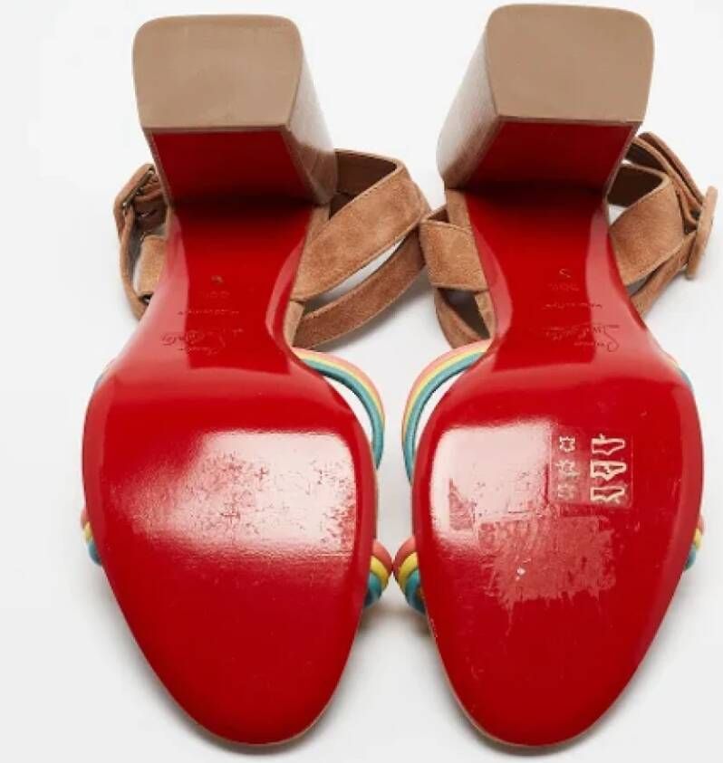 Christian Louboutin Pre-owned Leather sandals Multicolor Dames