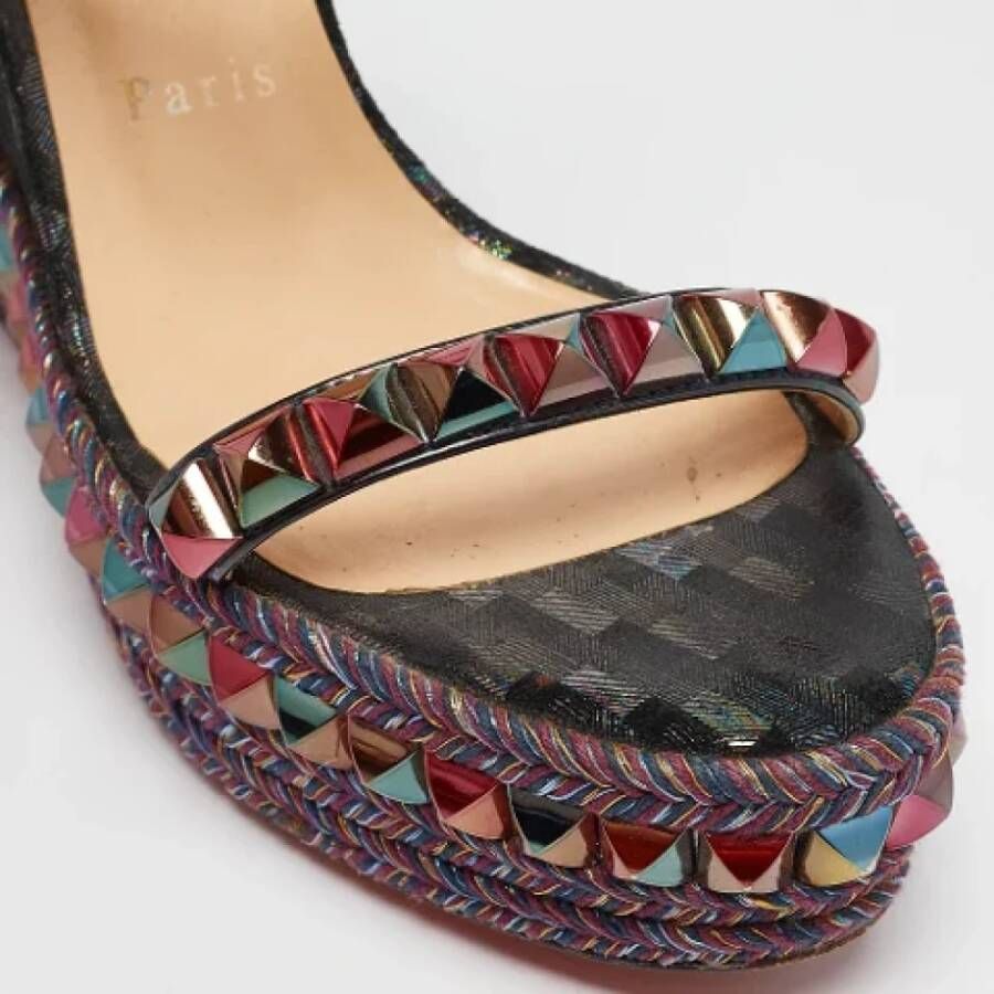 Christian Louboutin Pre-owned Leather sandals Multicolor Dames