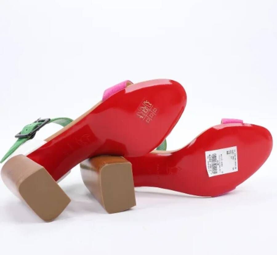 Christian Louboutin Pre-owned Leather sandals Multicolor Dames