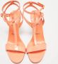 Christian Louboutin Pre-owned Leather sandals Orange Dames - Thumbnail 2