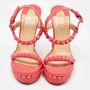 Christian Louboutin Pre-owned Leather sandals Orange Dames - Thumbnail 2