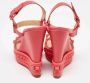 Christian Louboutin Pre-owned Leather sandals Orange Dames - Thumbnail 4