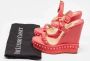 Christian Louboutin Pre-owned Leather sandals Orange Dames - Thumbnail 8