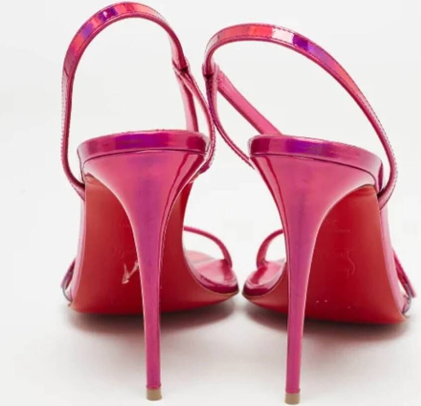 Christian Louboutin Pre-owned Leather sandals Pink Dames