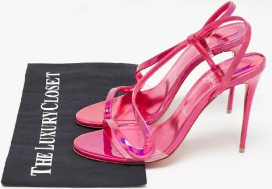 Christian Louboutin Pre-owned Leather sandals Pink Dames