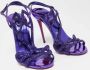 Christian Louboutin Pre-owned Leather sandals Purple Dames - Thumbnail 3