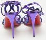 Christian Louboutin Pre-owned Leather sandals Purple Dames - Thumbnail 4