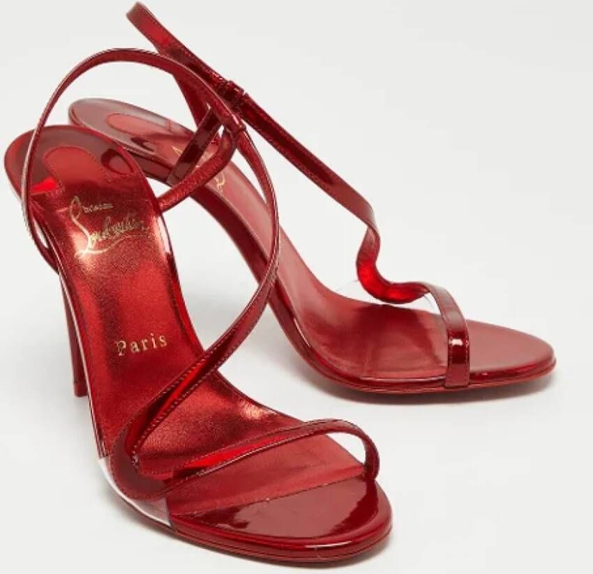 Christian Louboutin Pre-owned Leather sandals Red Dames