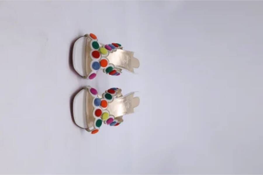 Christian Louboutin Pre-owned Leather sandals White Dames