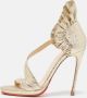 Christian Louboutin Pre-owned Leather sandals Yellow Dames - Thumbnail 2