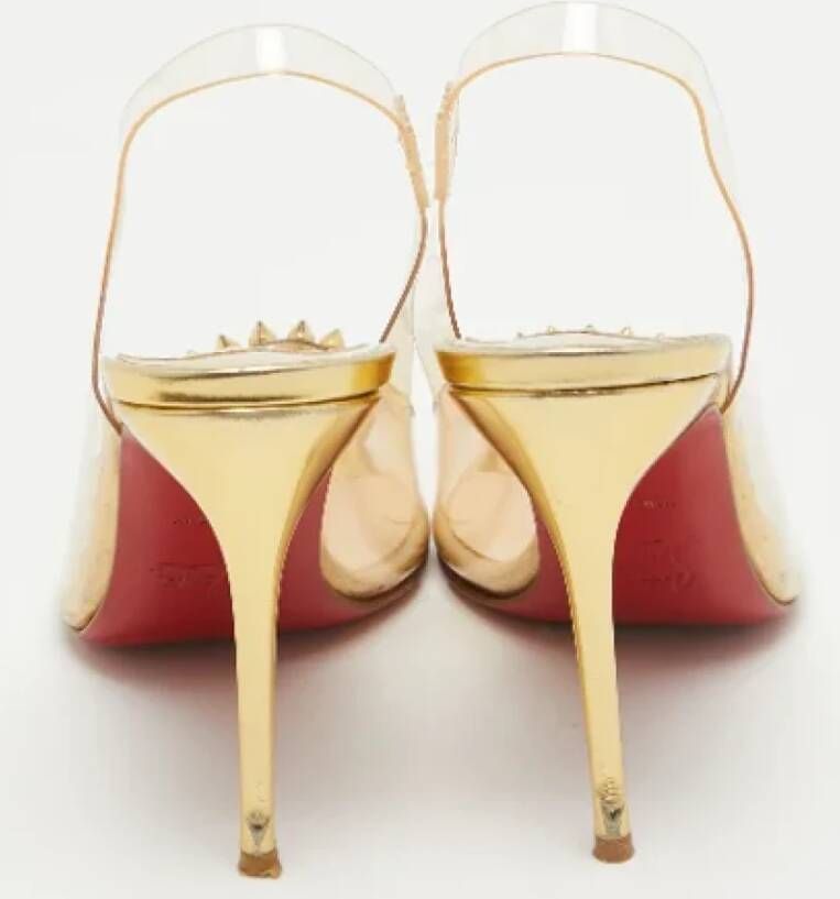 Christian Louboutin Pre-owned Leather sandals Yellow Dames