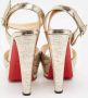 Christian Louboutin Pre-owned Leather sandals Yellow Dames - Thumbnail 4