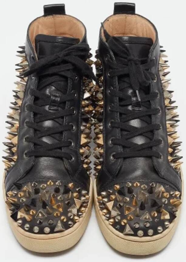 Christian Louboutin Pre-owned Leather sneakers Black Dames