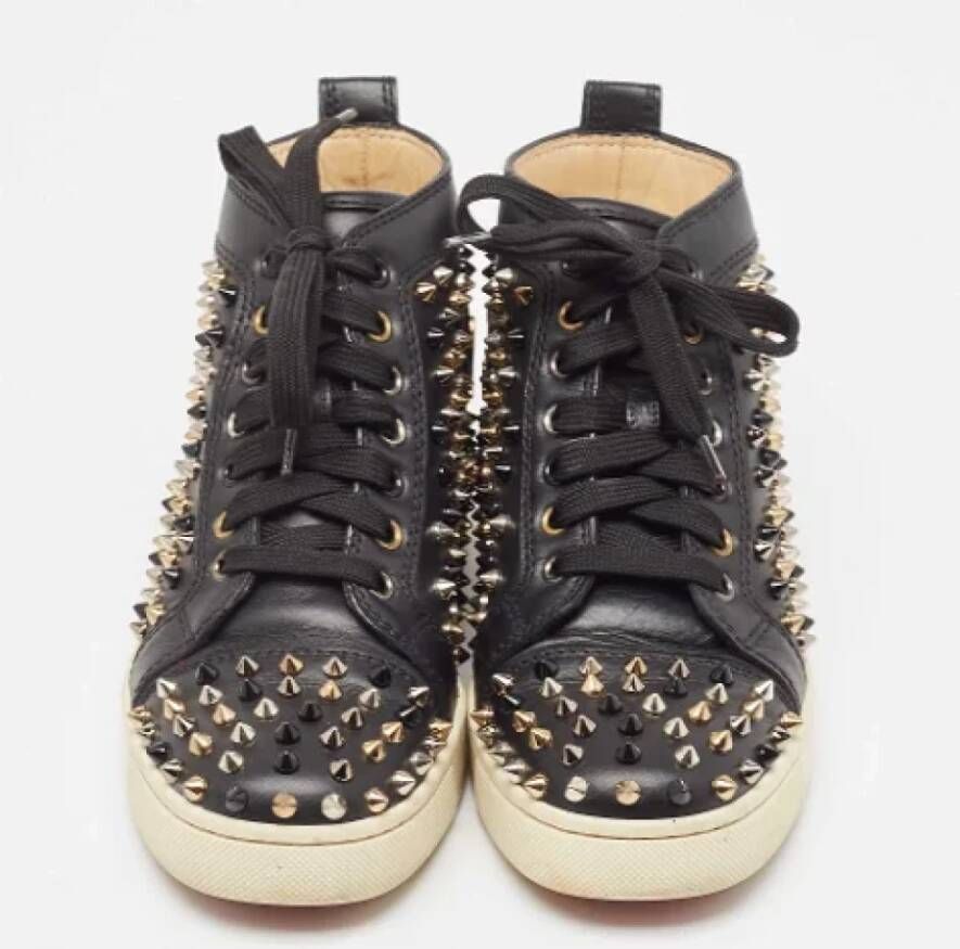 Christian Louboutin Pre-owned Leather sneakers Black Dames