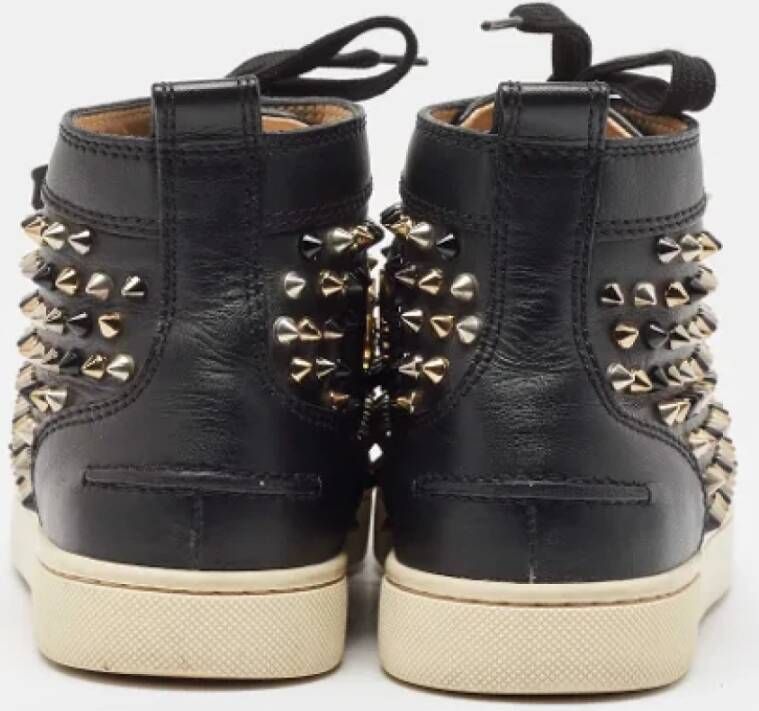 Christian Louboutin Pre-owned Leather sneakers Black Dames