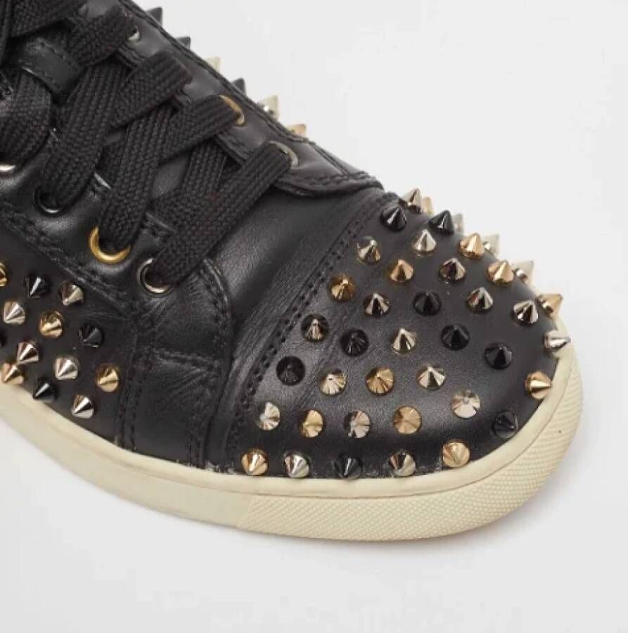 Christian Louboutin Pre-owned Leather sneakers Black Dames