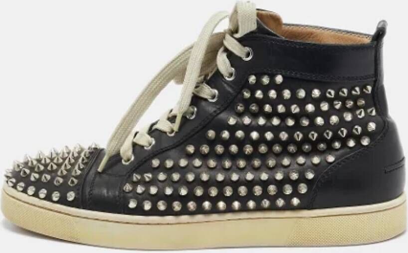 Christian Louboutin Pre-owned Leather sneakers Black Dames