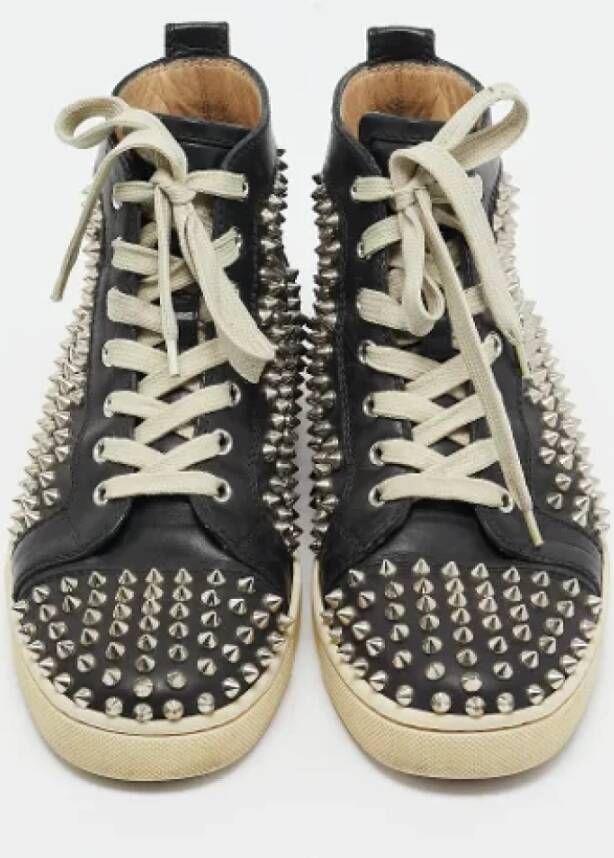 Christian Louboutin Pre-owned Leather sneakers Black Dames